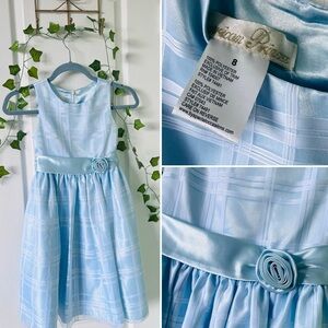 AMERICAN PRINCESS GIRLS blue plaid Dress SIZE 8 Special occasions holiday Easter